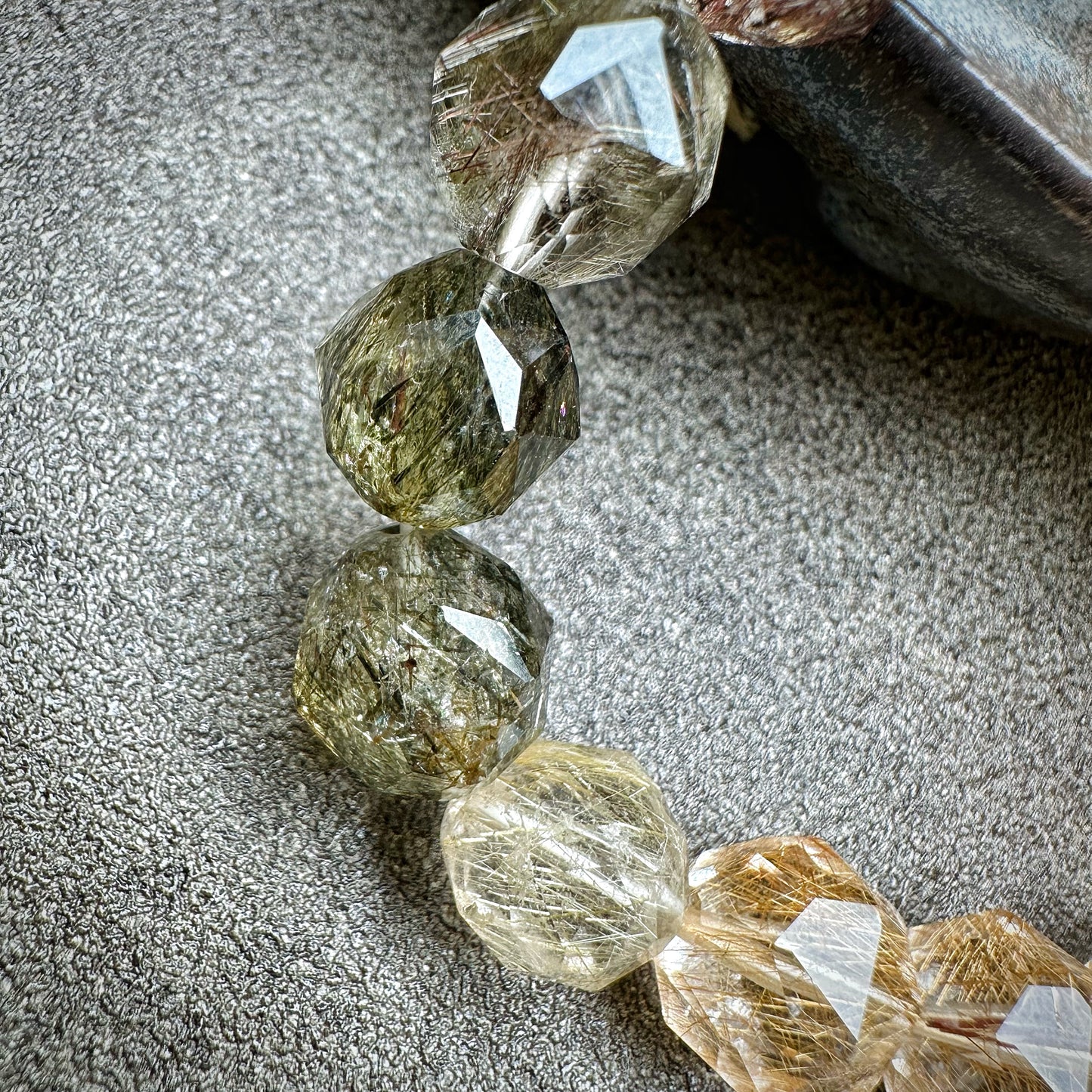 Rainbow Rutilated Quartz Bracelet Starcut 彩髮晶