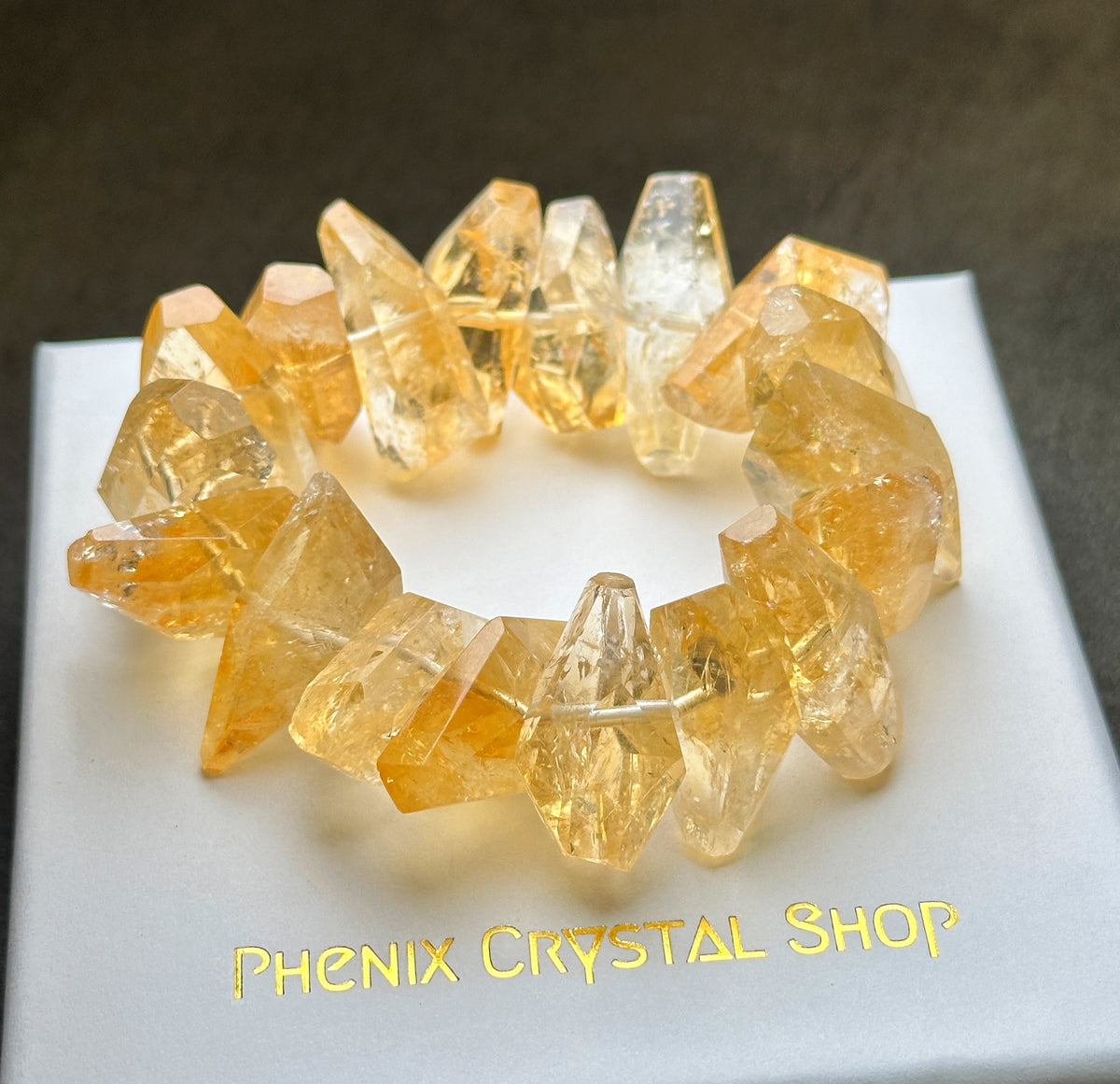 Citrine Faceted Bracelet 黃水晶切割款手串