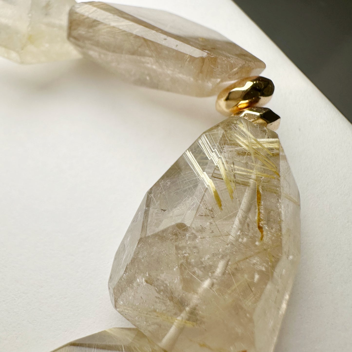 Gold Rutilated Quartz Faceted 金髮晶 切割款