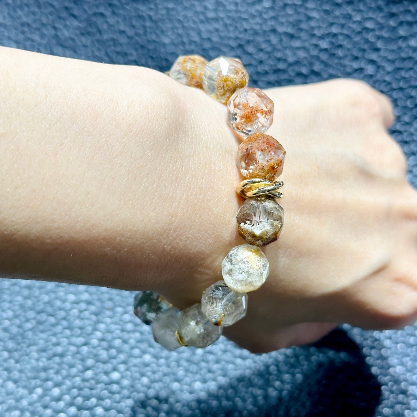 Mixed Phantom Quartz Starcut 彩幽靈手串