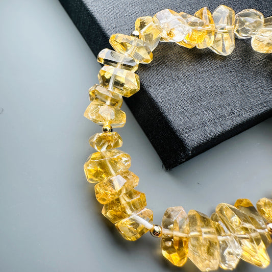 Citrine Faceted Bracelet 黃晶切割款手串