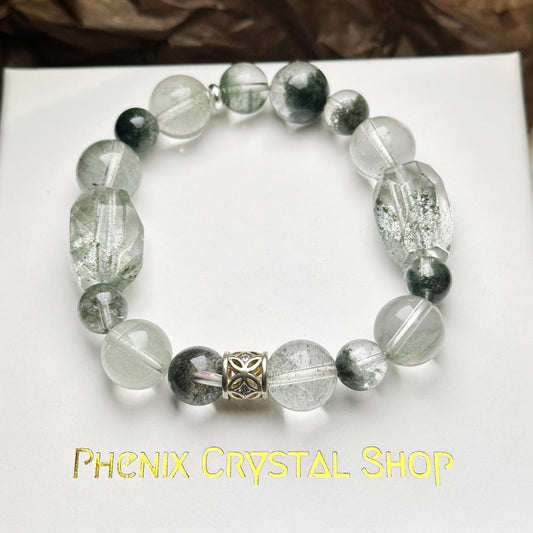 Green Phantom Quartz Bracelet 綠幽靈設計手串