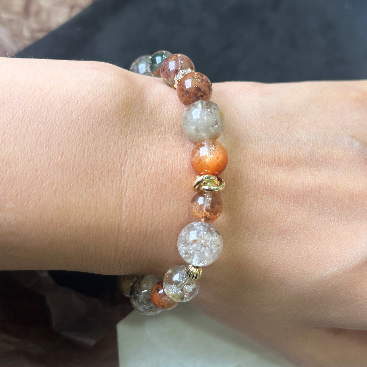 Garden Phantom Quartz Design Bracelet 彩幽靈設計手串