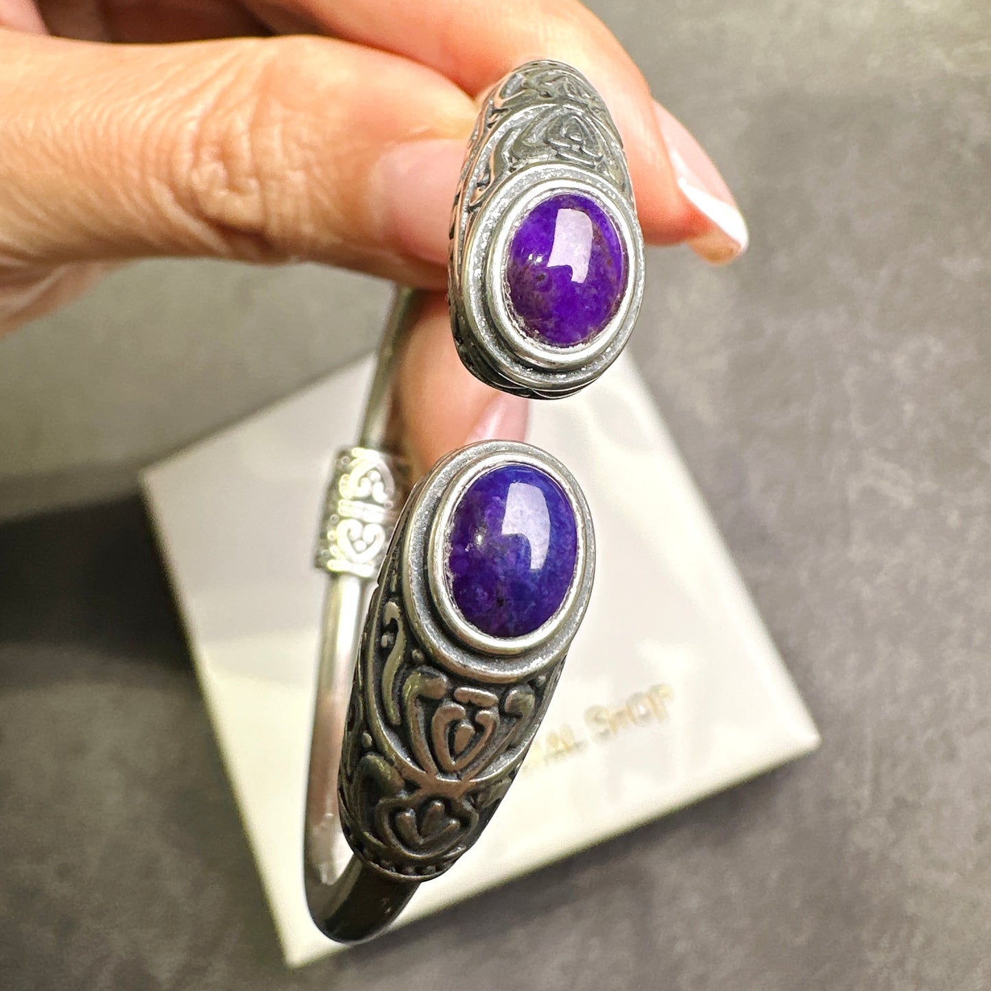 Sugilite Silver Bracelet 舒俱來泰銀手鐲