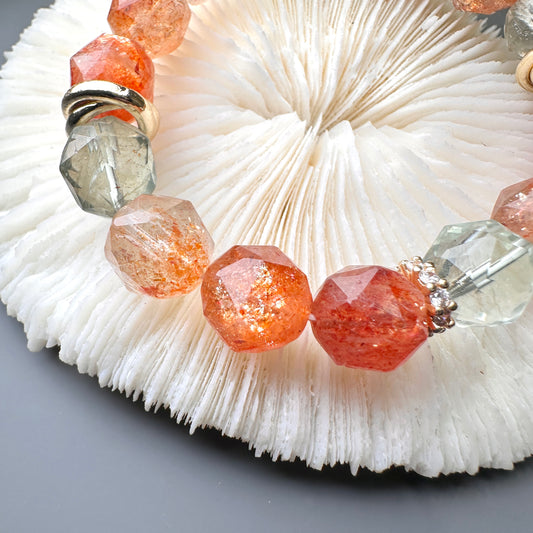 Arusha Sunstone Bracelet Starcut 阿魯沙太陽石手串 12mm