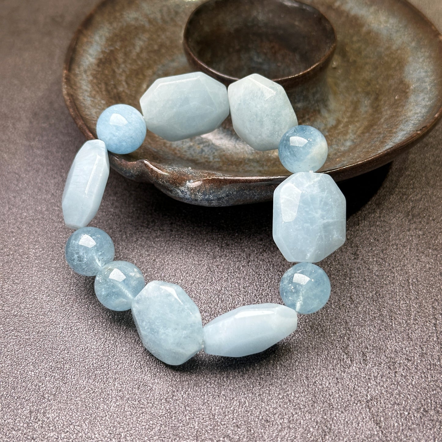 Aquamarine Faceted Design 海藍寶設計款