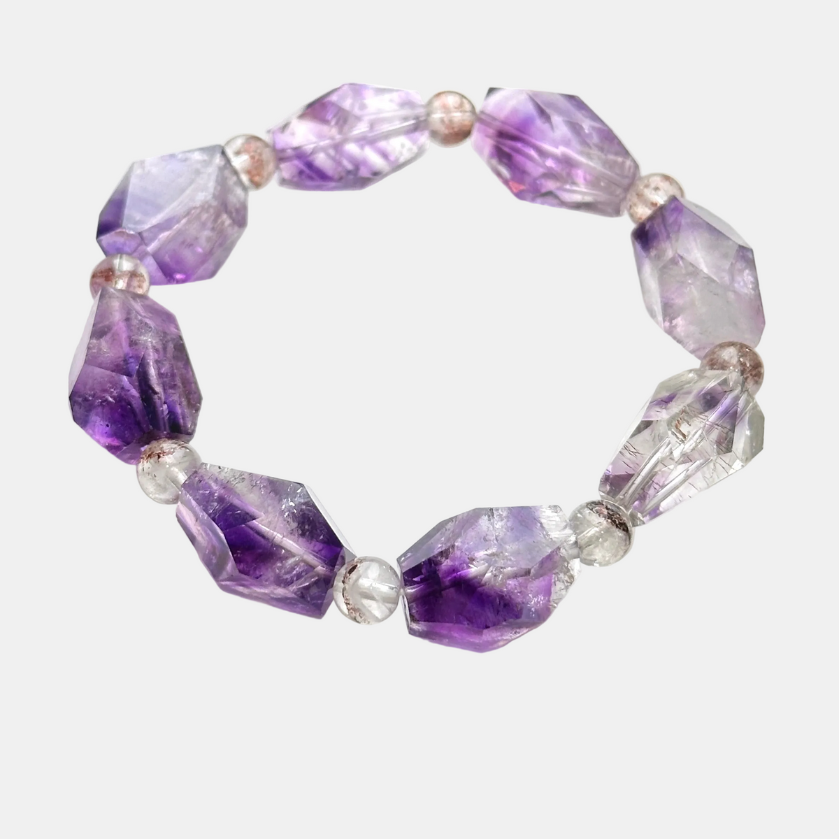 Purple Super Seven Faceted Bracelet 紫超七切割款手串
