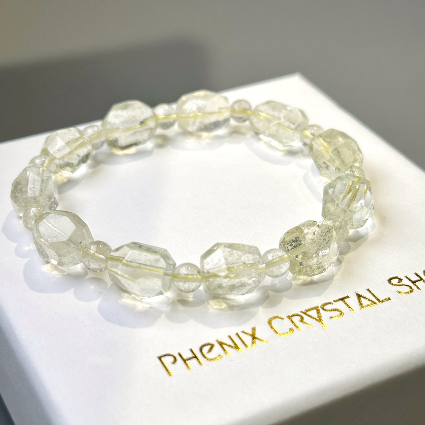 Libyan Gold Tektite Faceted Bracelet 利比亞黃金隕石 切割款 手串