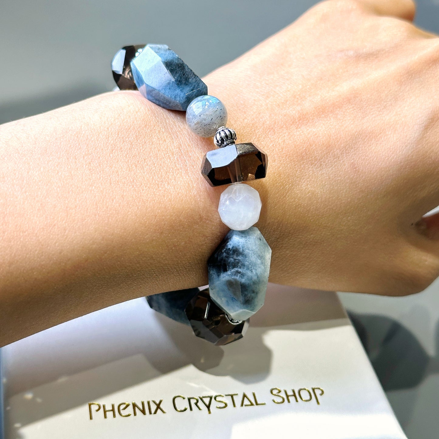 魔鬼海藍寶 功效 手串 切割款 Aquamarine Bracelet 屬水手串 水晶設計款 銅鑼灣水晶店 旺角水晶店 屬水水晶