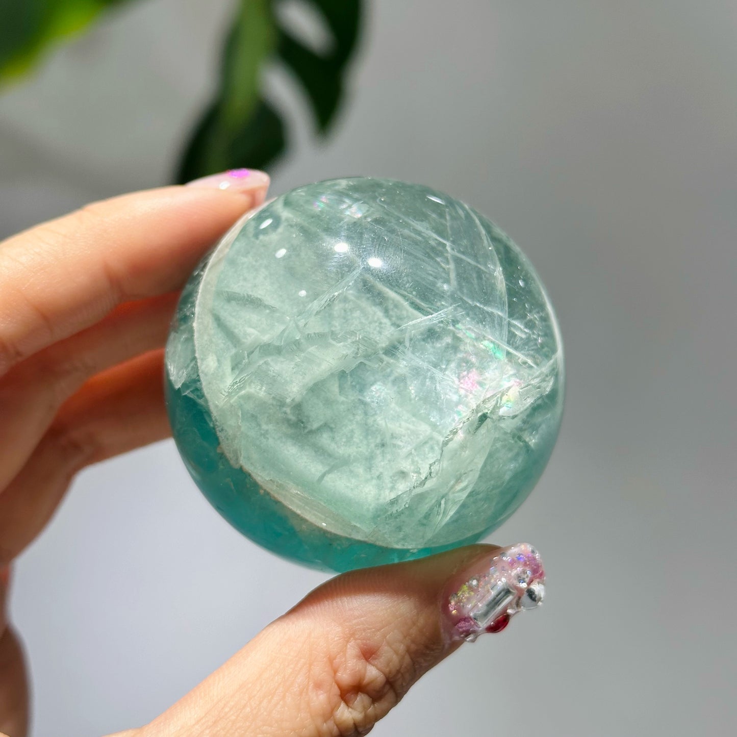 Fluorite Ball Sphere Chakra 螢石 水晶球 綠色水晶 香港水晶店 水晶擺設 脈輪