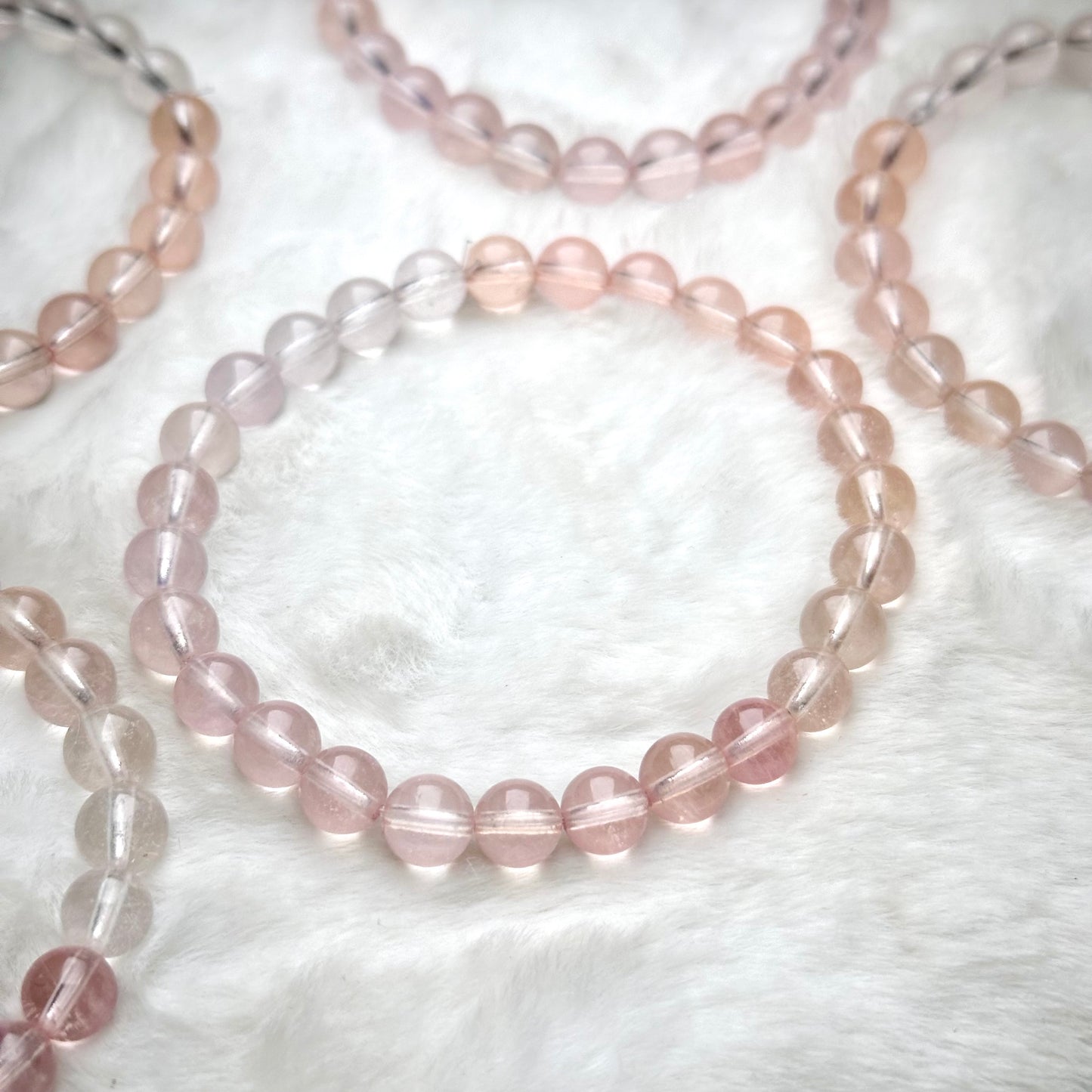 摩根石 功效 水晶 手串 招人緣 桃花 屬火水晶 能量 水晶設計款 七脈輪 Morganite Crystal Bracelet