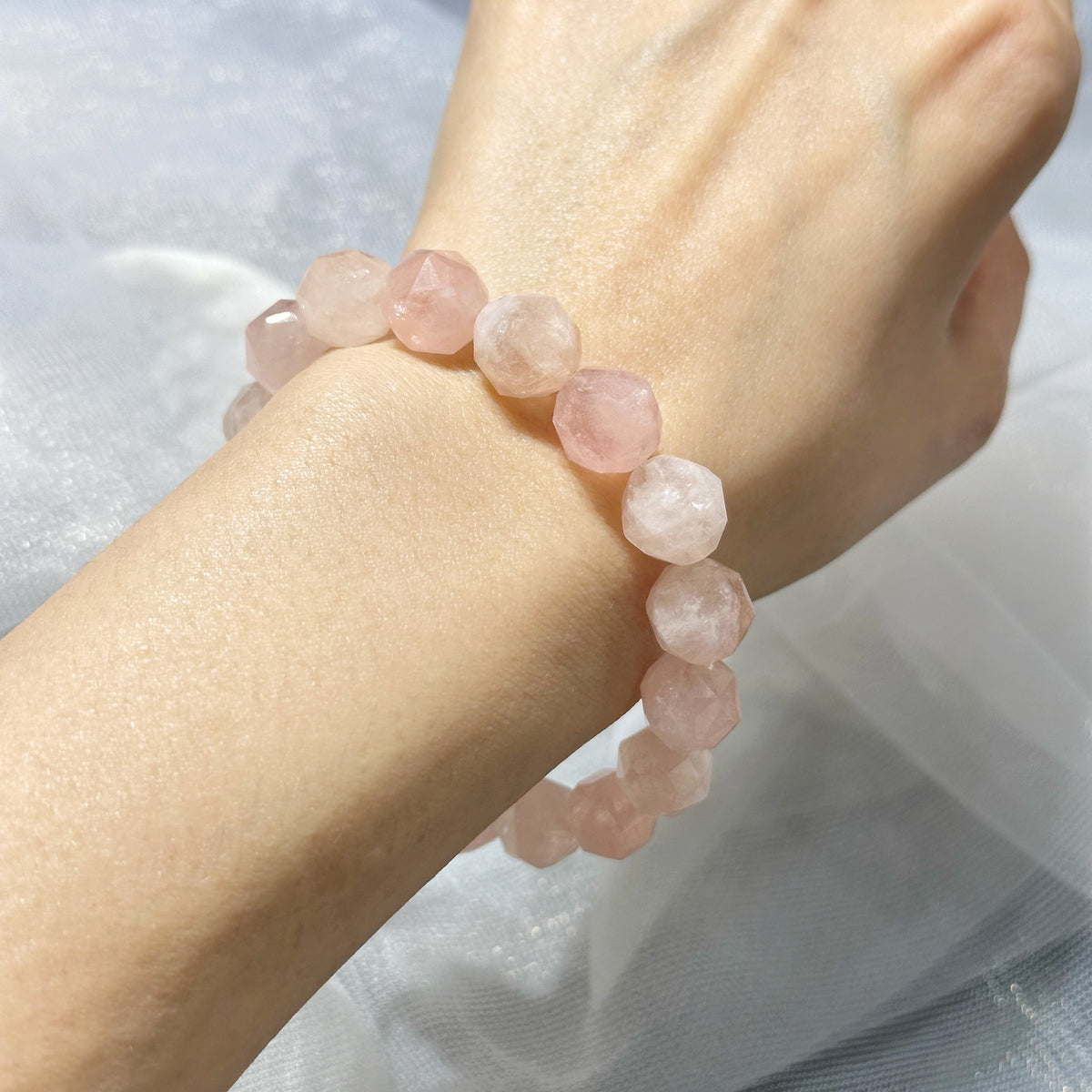 Pink Morganite Starcut 粉紅摩根石 | 星切水晶 star-cut-crystal | Additional angle