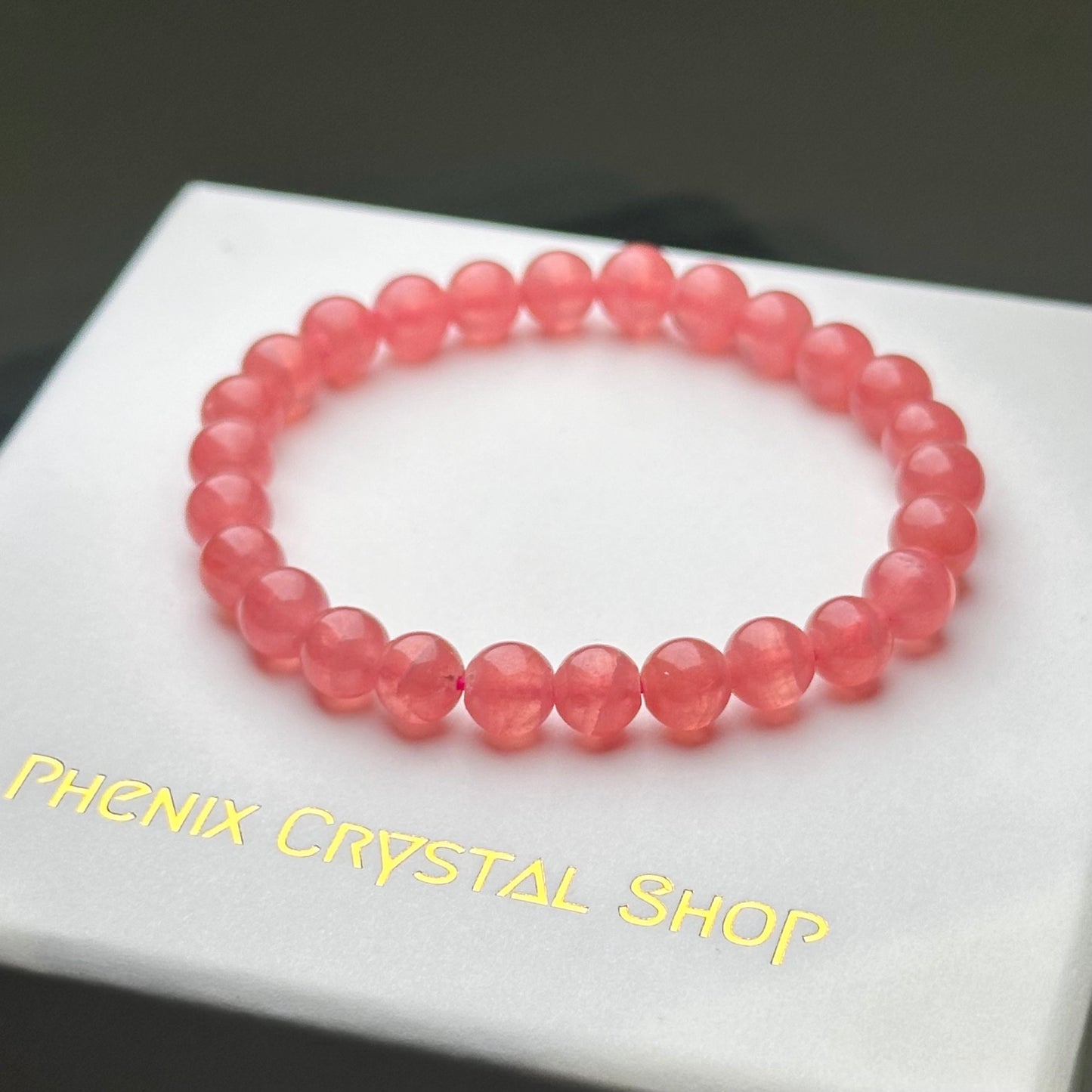 Rhodochrosite 冰種紅紋石 | 原礦 raw-crystal | 紋理特寫 texture detail