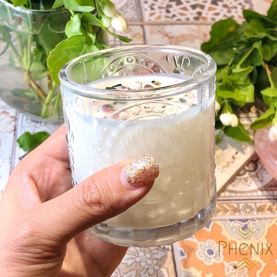 電氣石幸福蠟燭 碧璽幸運香薰大豆蠟燭