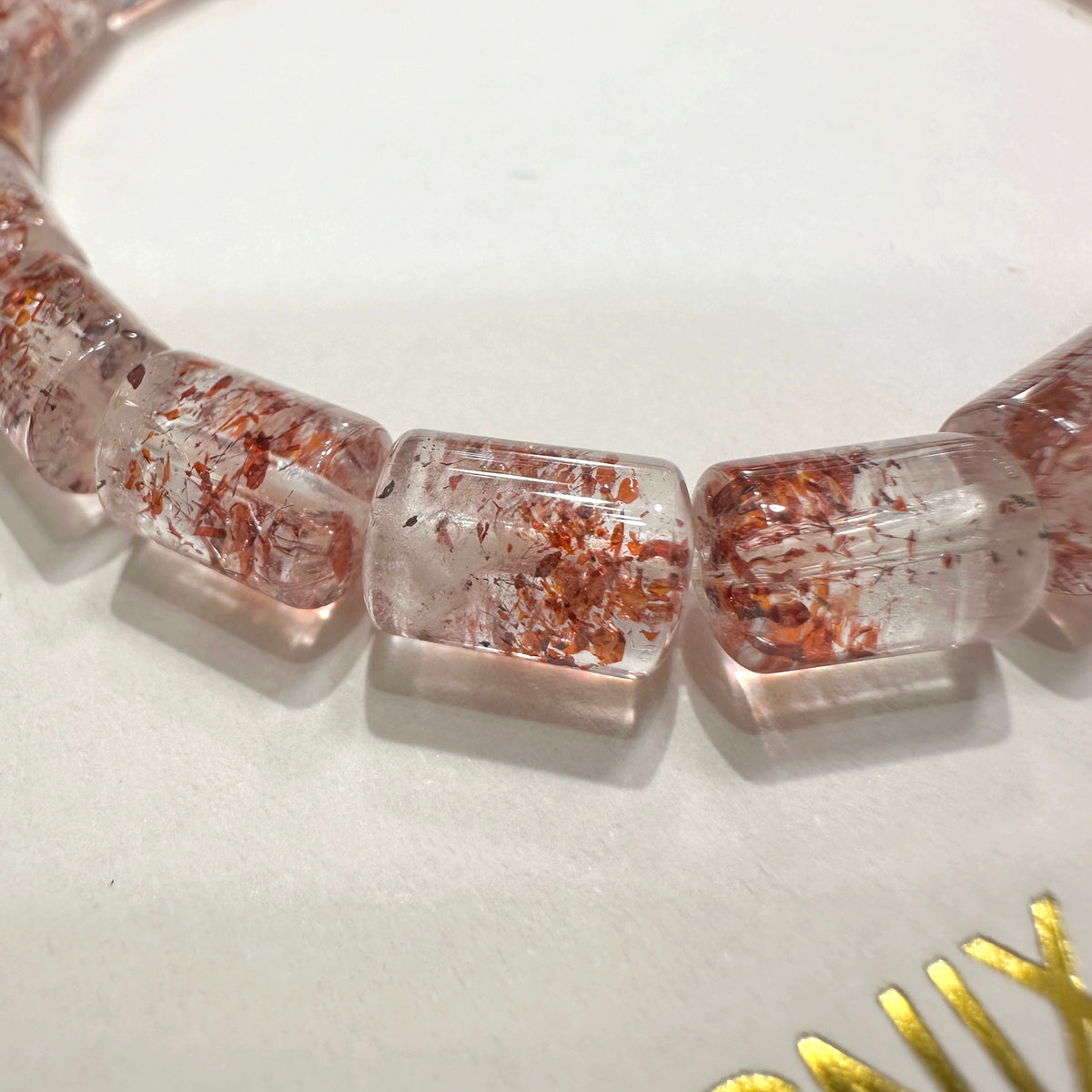 Red Super Seven Bracelet 紅超七桶形珠手串