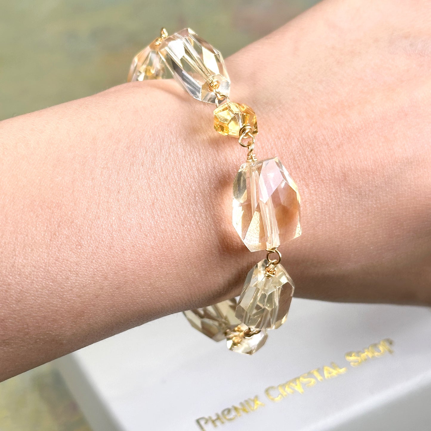 Citrine Faceted Bracelet 黃晶切割款手鏈
