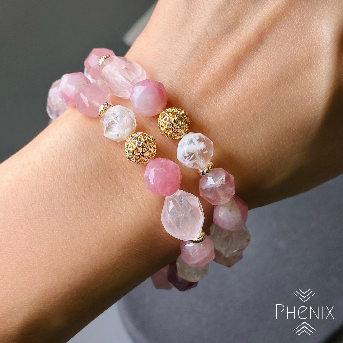 Pink Love Bracelet 粉紅色的愛情手串