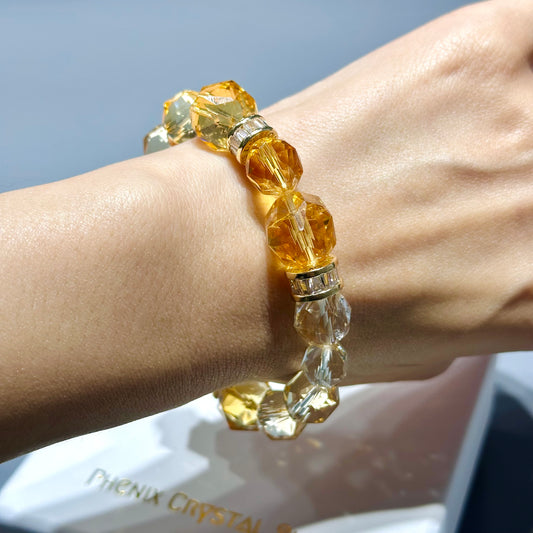 Citrine Starcut Bracelet 黃晶手串