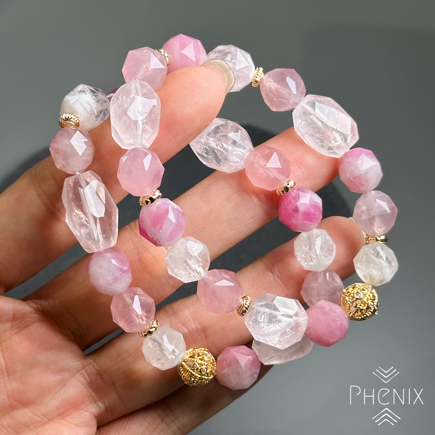 Pink Love Bracelet 粉紅色的愛情手串