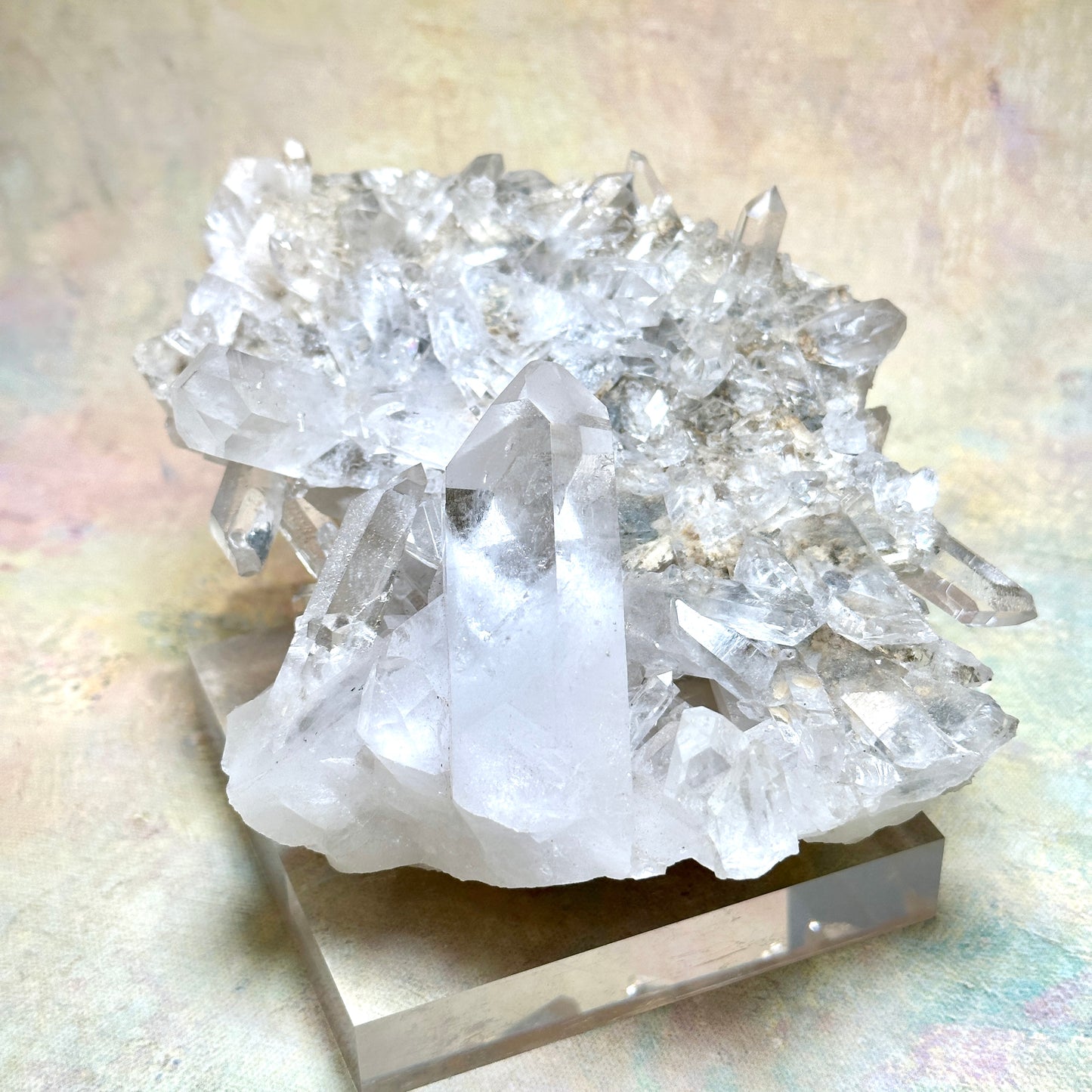白水晶簇 Clear Quartz Cluster (03)