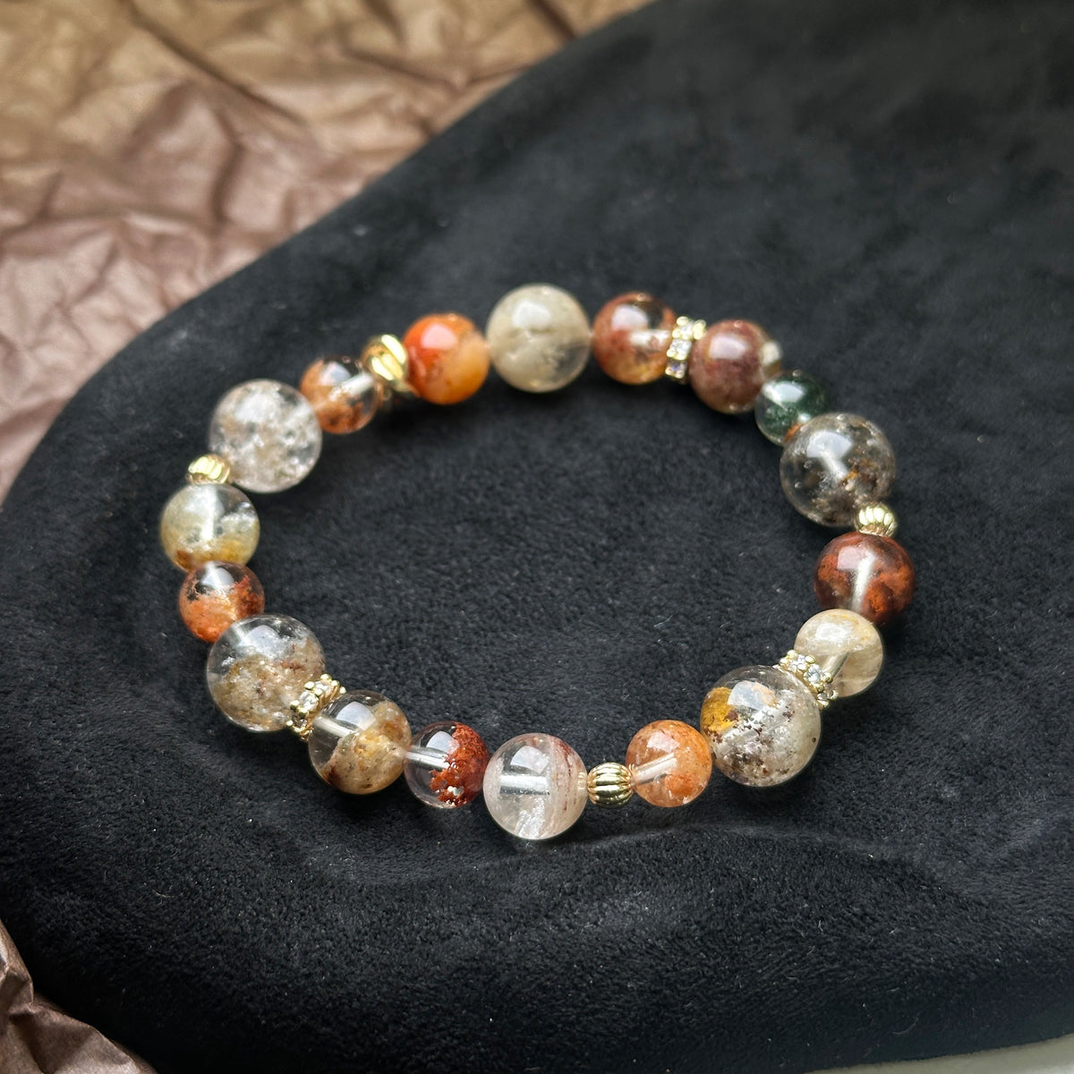 Garden Phantom Quartz Design Bracelet 彩幽靈設計手串