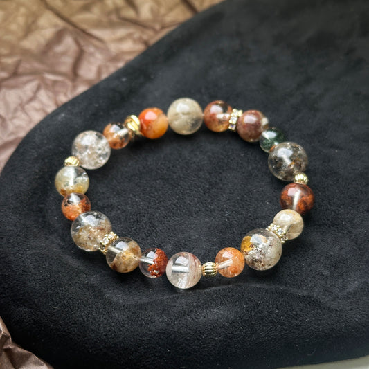 Garden Phantom Quartz Design Bracelet 彩幽靈設計手串