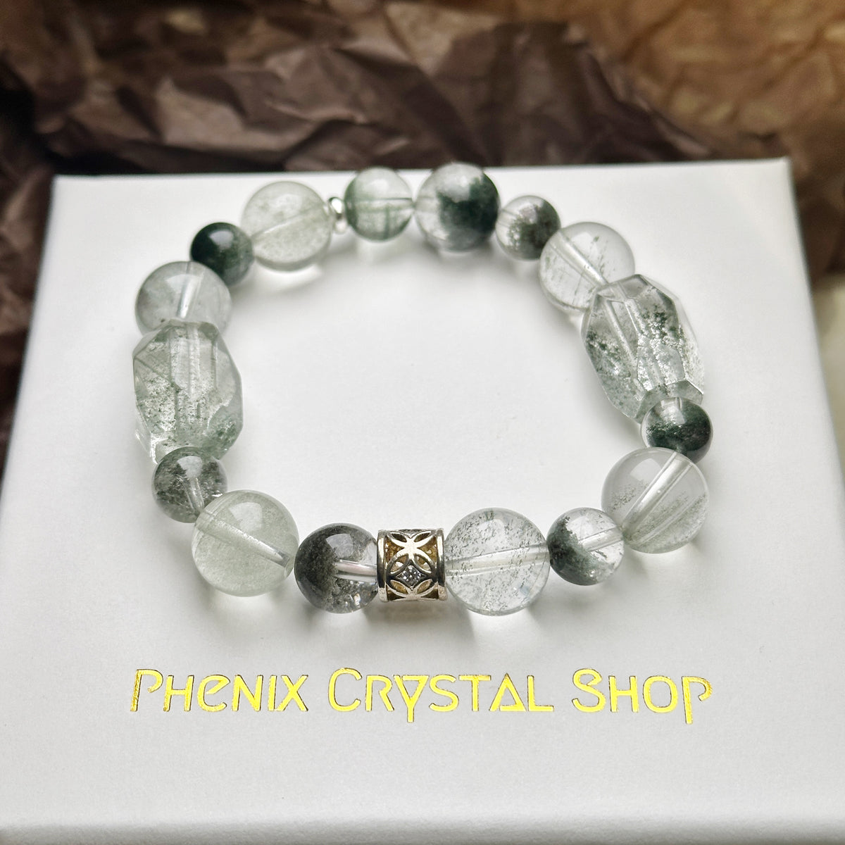 Green Phantom Quartz Bracelet 綠幽靈設計手串