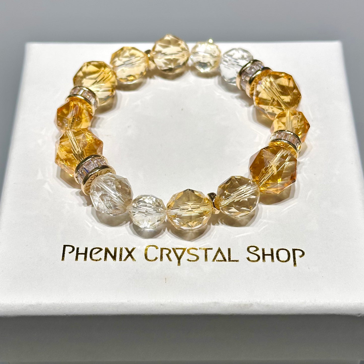 Citrine Starcut Bracelet 黃晶手串