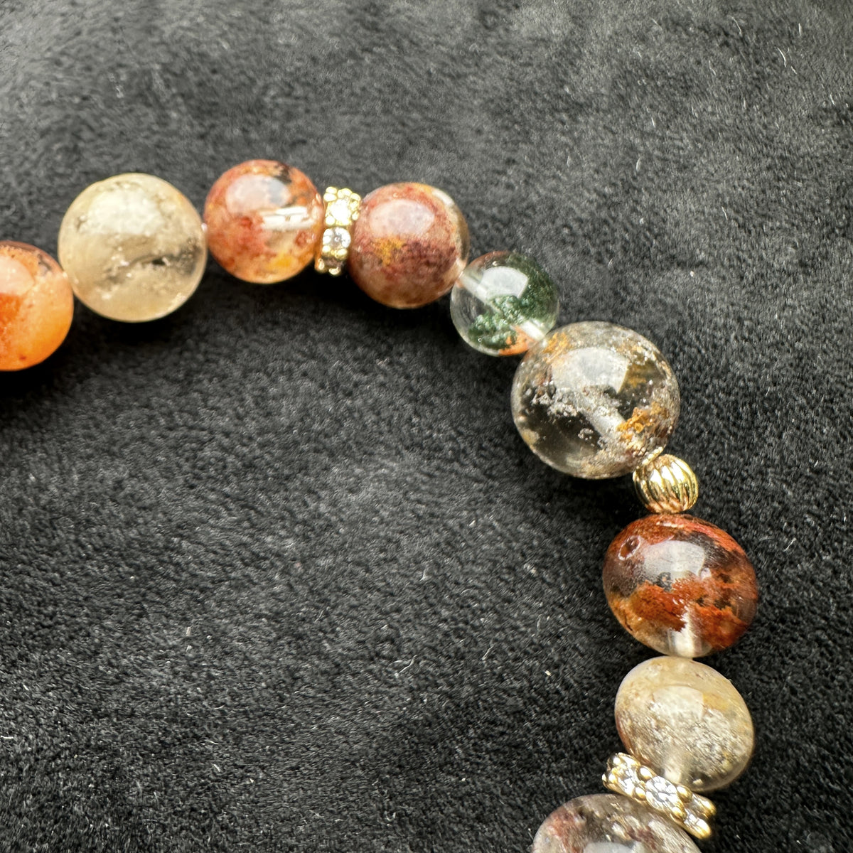 Garden Phantom Quartz Design Bracelet 彩幽靈設計手串