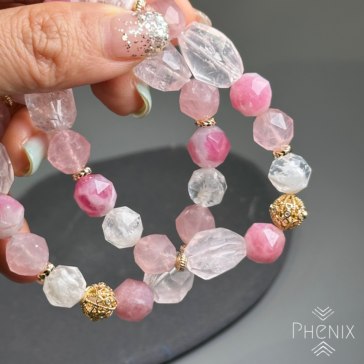 Pink Love Bracelet 粉紅色的愛情手串