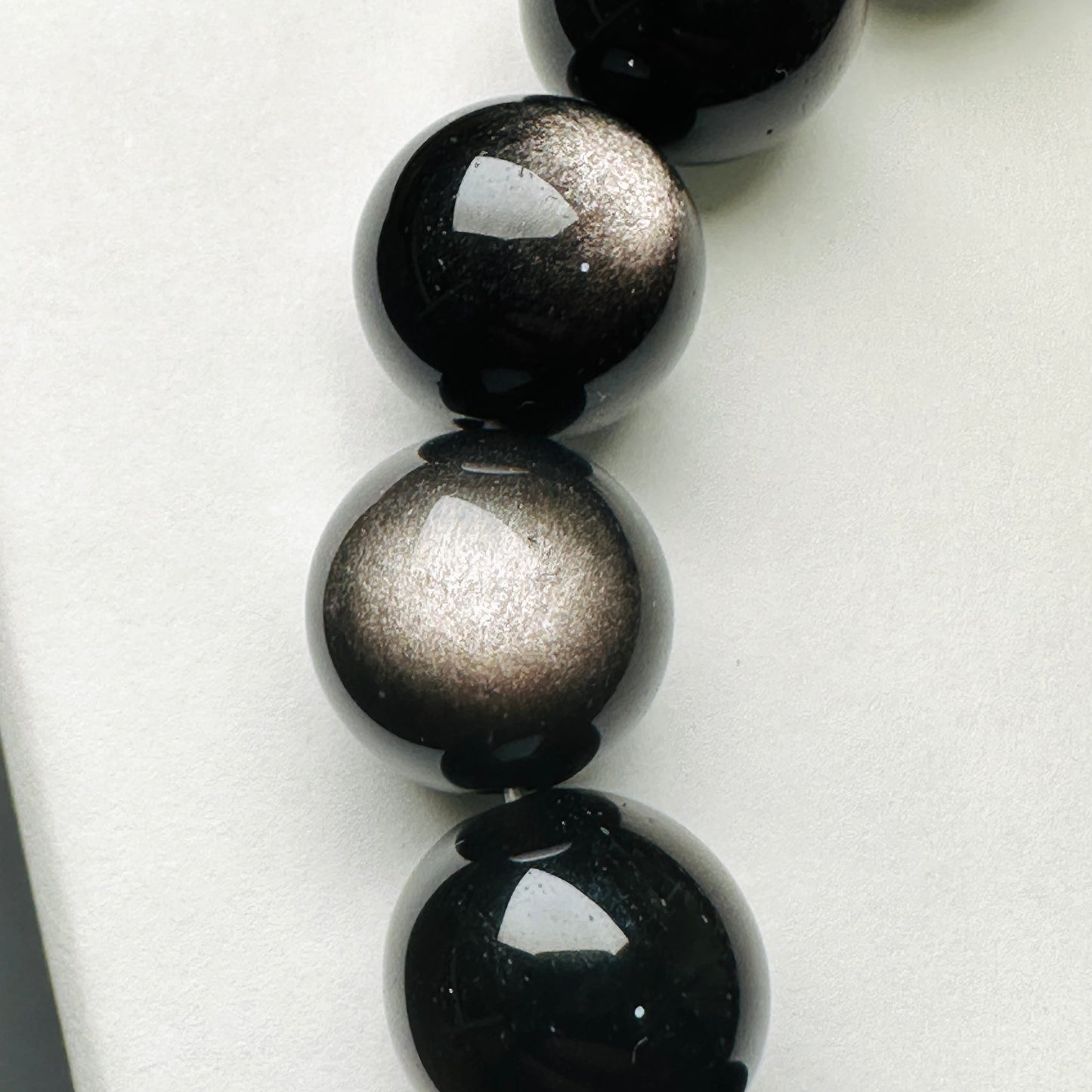 Obsidian (Silver) Bracelet 黑曜石（銀曜石）手串