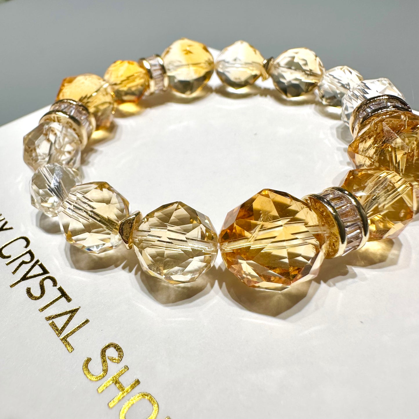 Citrine Starcut Bracelet 黃晶手串