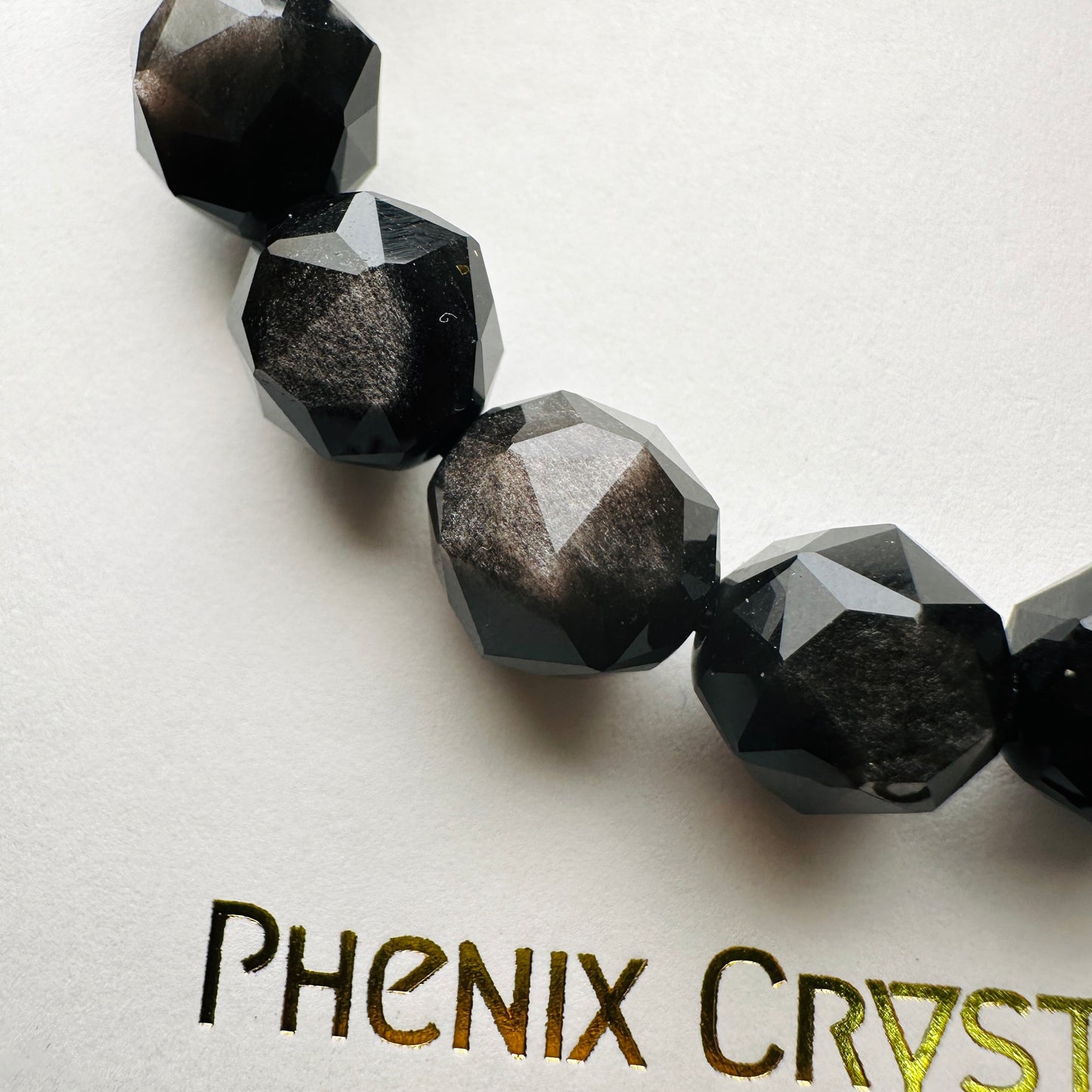 Obsidian (Silver) Bracelet 黑曜石（銀曜石）手串