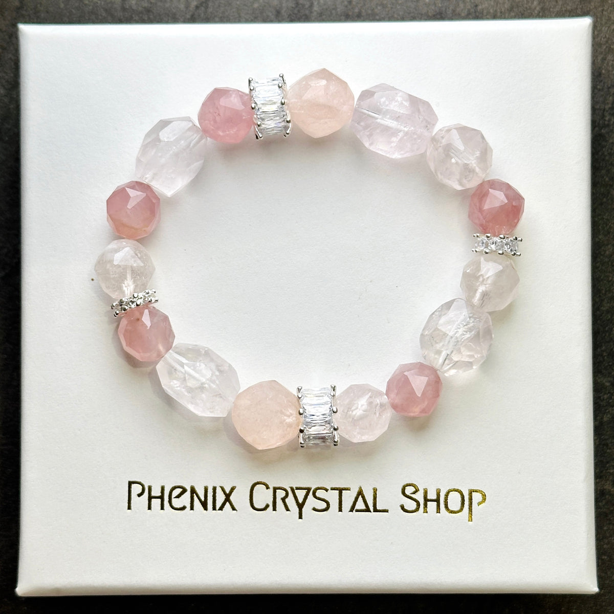 Rose Quartz x Morganite Bracelet 粉晶 摩根石 設計手串