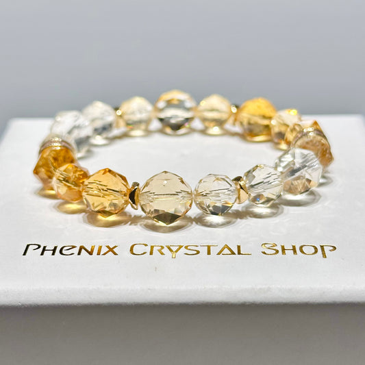 Citrine Starcut Bracelet 黃晶手串