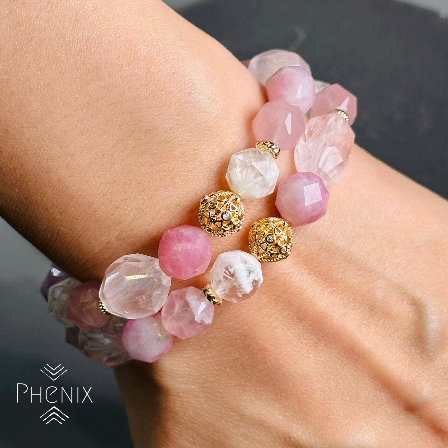 Pink Love Bracelet 粉紅色的愛情手串