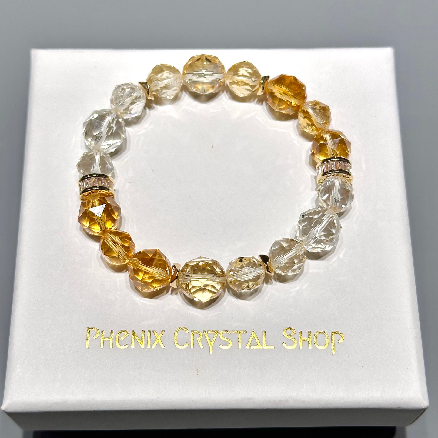 Citrine Starcut Bracelet 黃晶手串