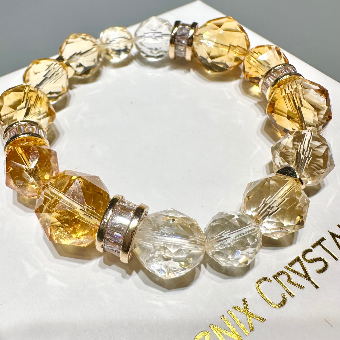 Citrine Starcut Bracelet 黃晶手串