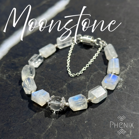 Moonstone Faceted Bracelet 月亮石手鏈