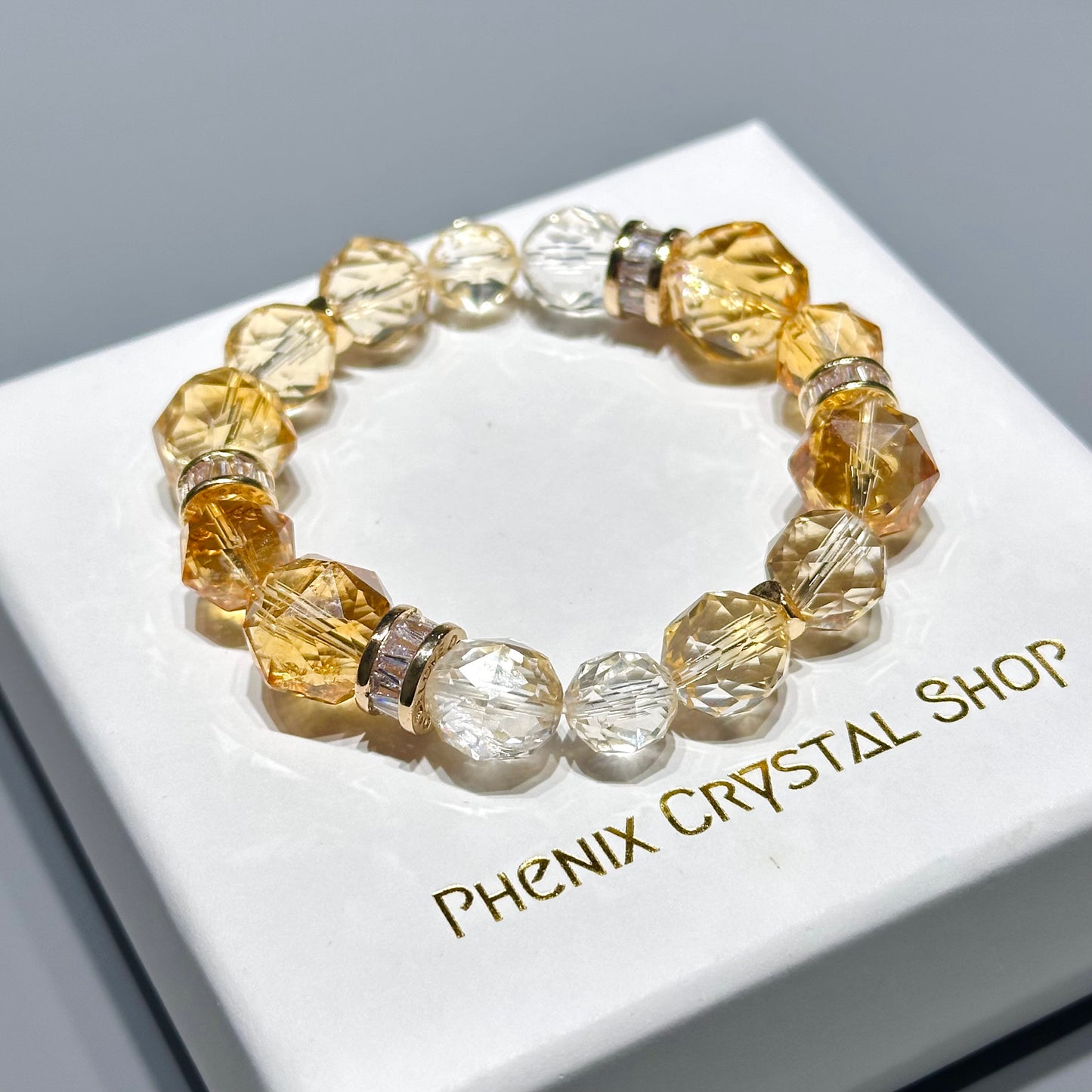 Citrine Starcut Bracelet 黃晶手串