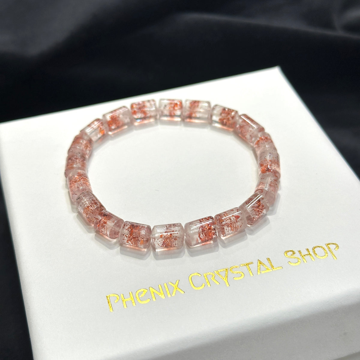 Red Super Seven Bracelet 紅超七桶形珠手串
