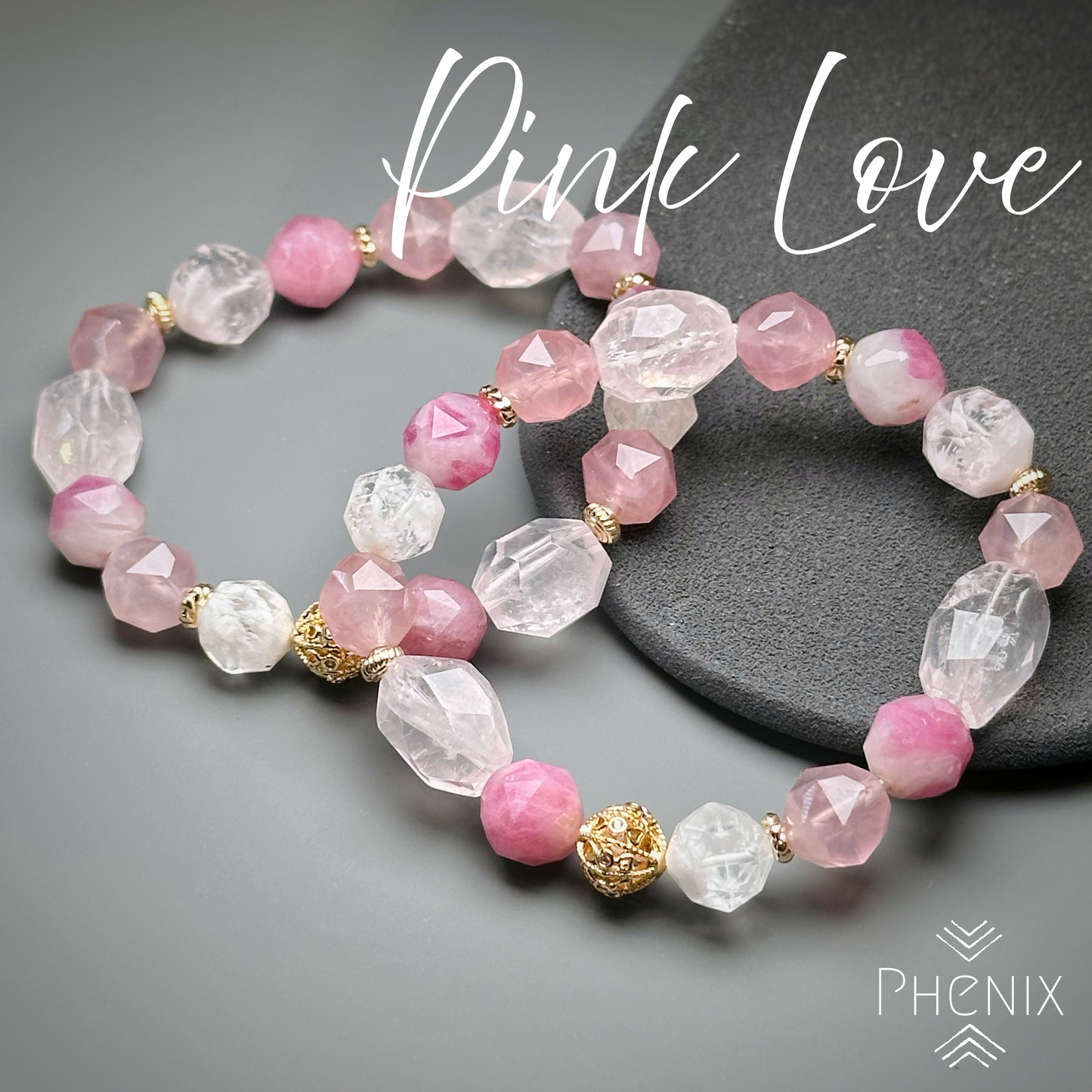 Pink Love Bracelet 粉紅色的愛情手串