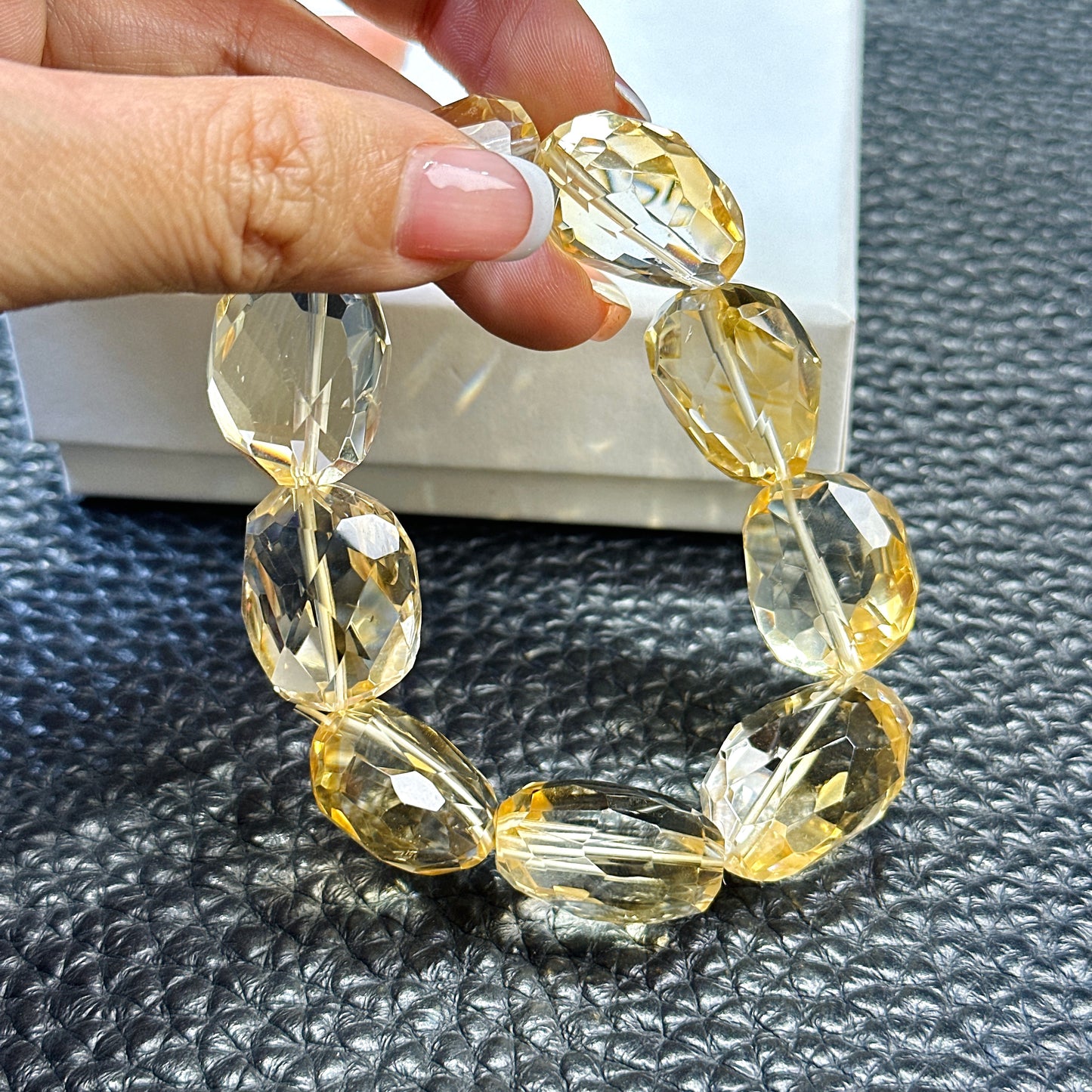 Citrine Faceted Bracelet 黃晶切割款手串