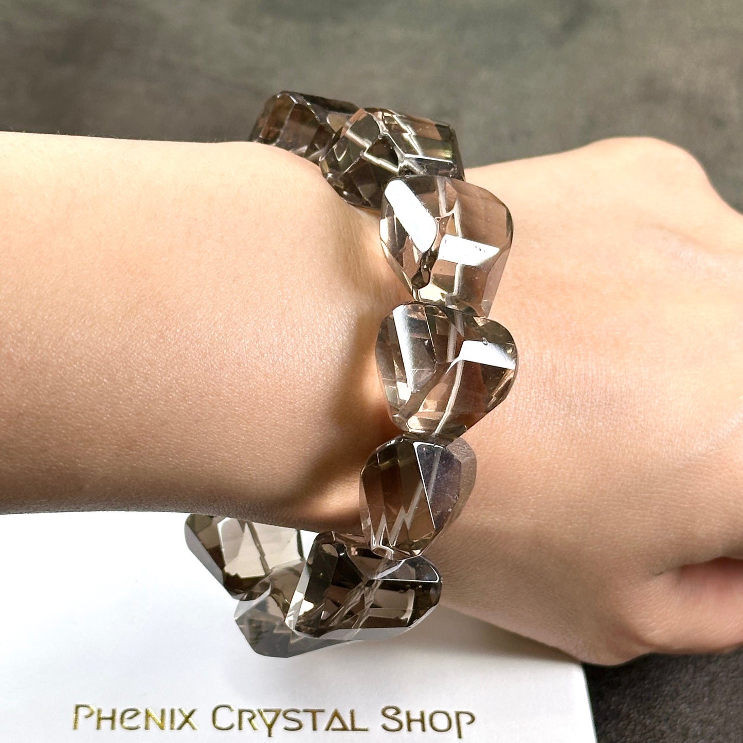 Smoky Quartz Faceted Bracelet 茶晶切割款手串
