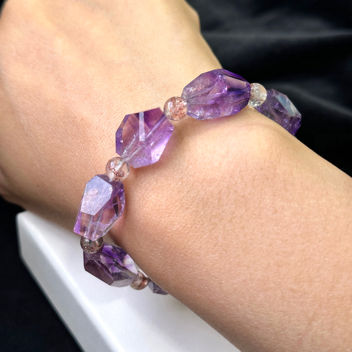 Purple Super Seven Faceted Bracelet 紫超七切割款手串