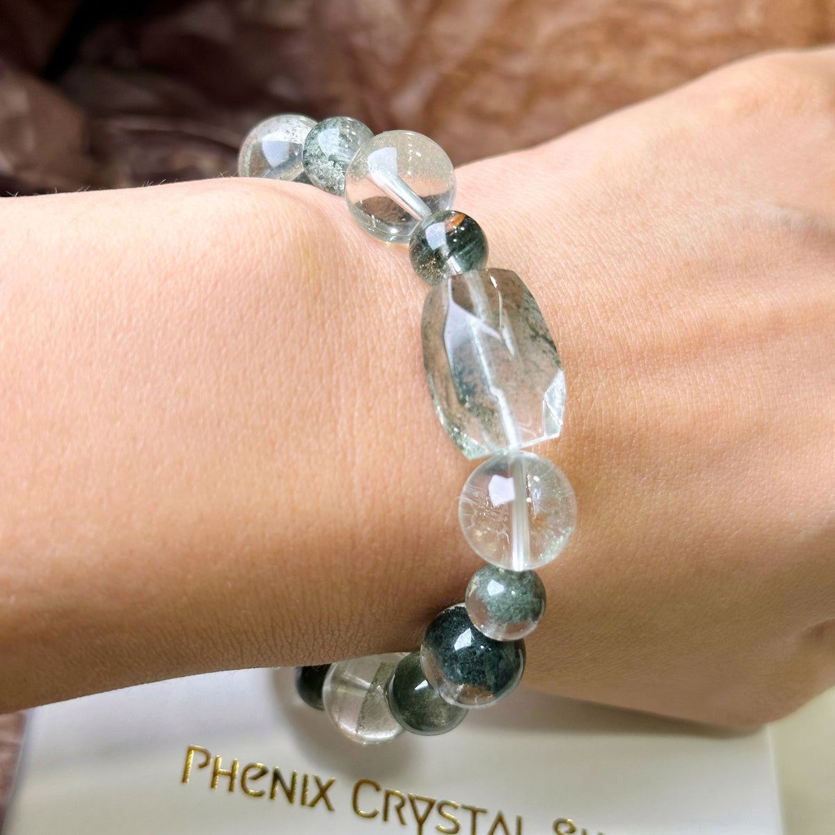 Green Phantom Quartz Bracelet 綠幽靈設計手串