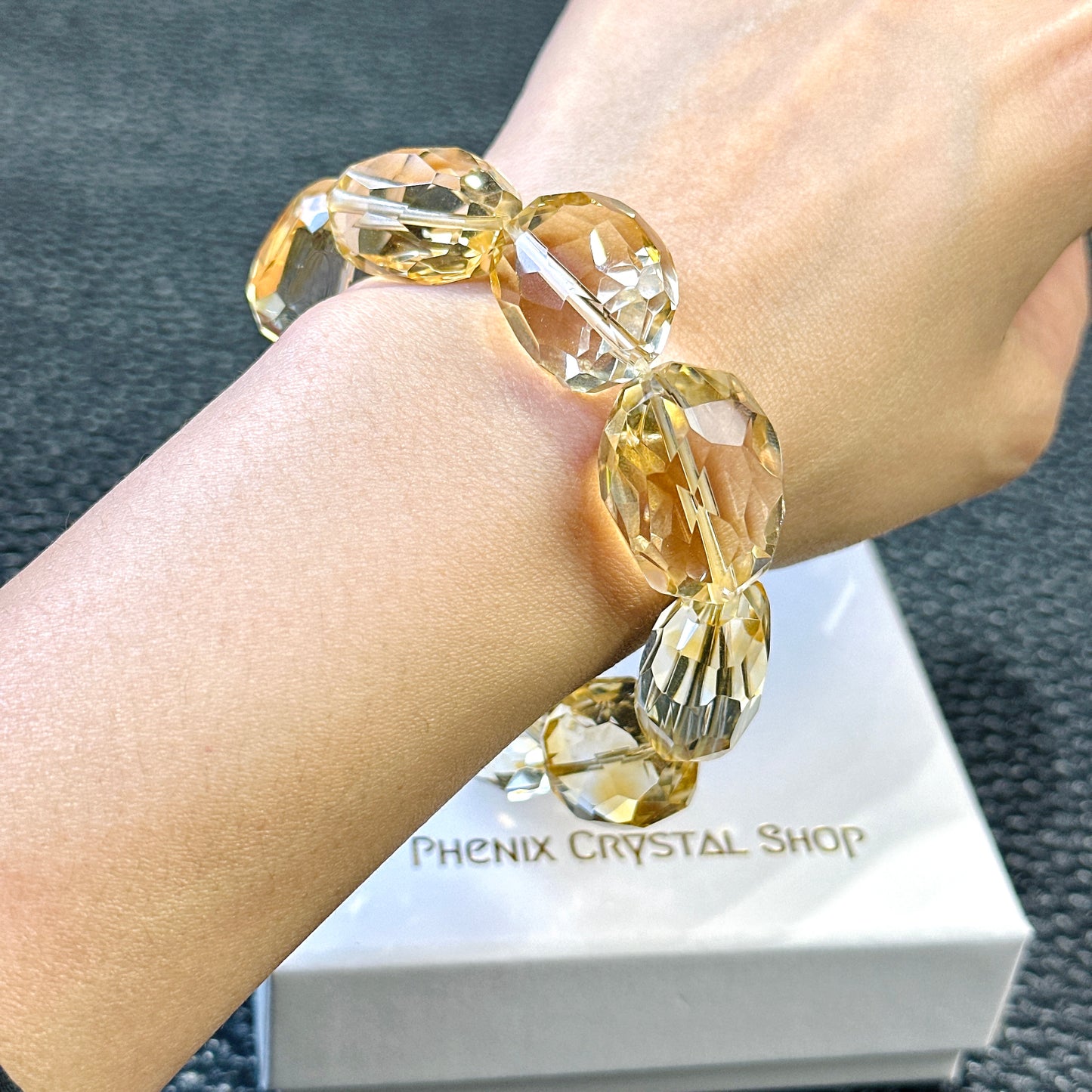 Citrine Faceted Bracelet 黃晶切割款手串