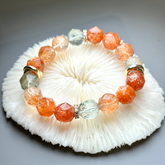 Arusha Sunstone Bracelet Starcut 阿魯沙太陽石手串 12mm