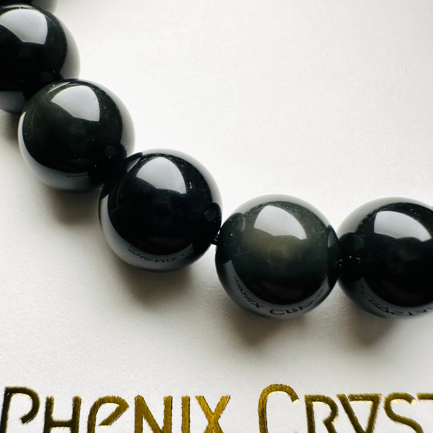 Obsidian (Rainbow) Bracelet 黑曜石（彩曜石）手串