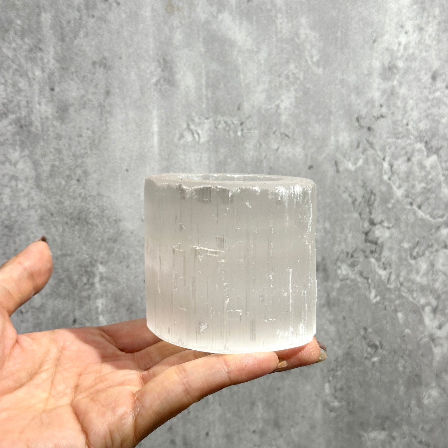 Selenite Candle Holder 透石膏燭台
